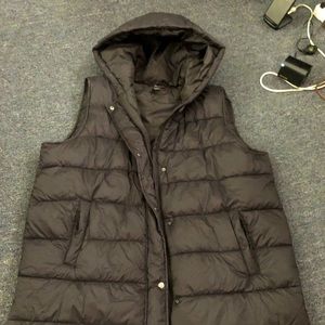 Mens Swiss tech hoodie zipper vest